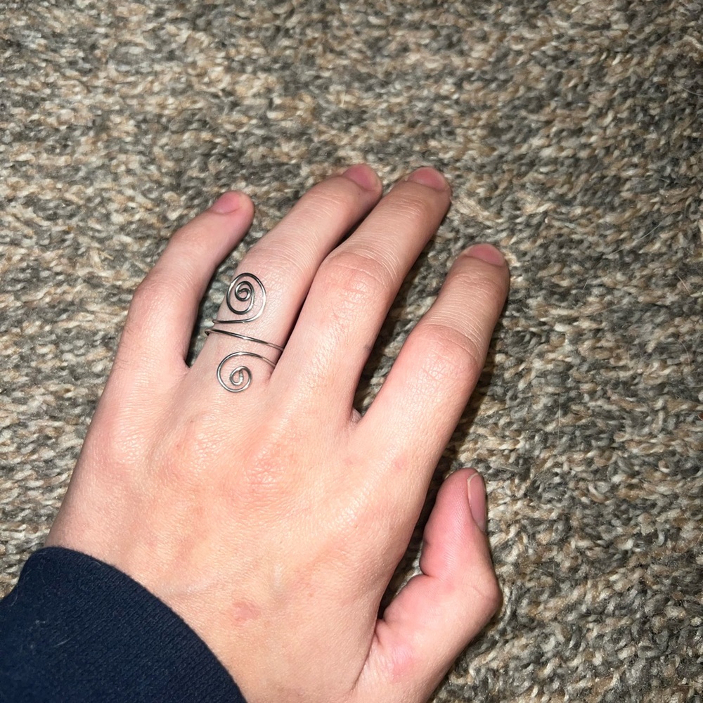 Handmade wire ring , size 7